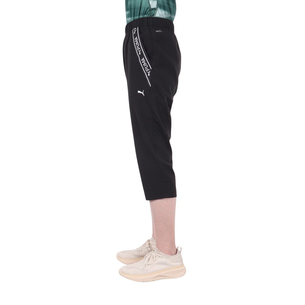 プーマ（PUMA）（レディース）ウーブン 3/4 パンツ 527824 01 BLK