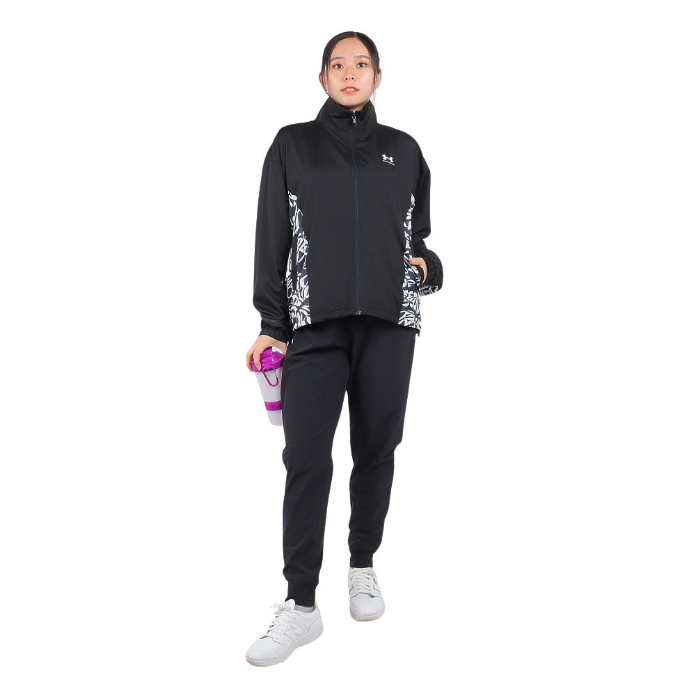アンダーアーマー（UNDER ARMOUR）（レディース）パンツ ストレッチ 撥水 ブラック 黒 アーマースポーツ ウーブン パンツ 1382727 001