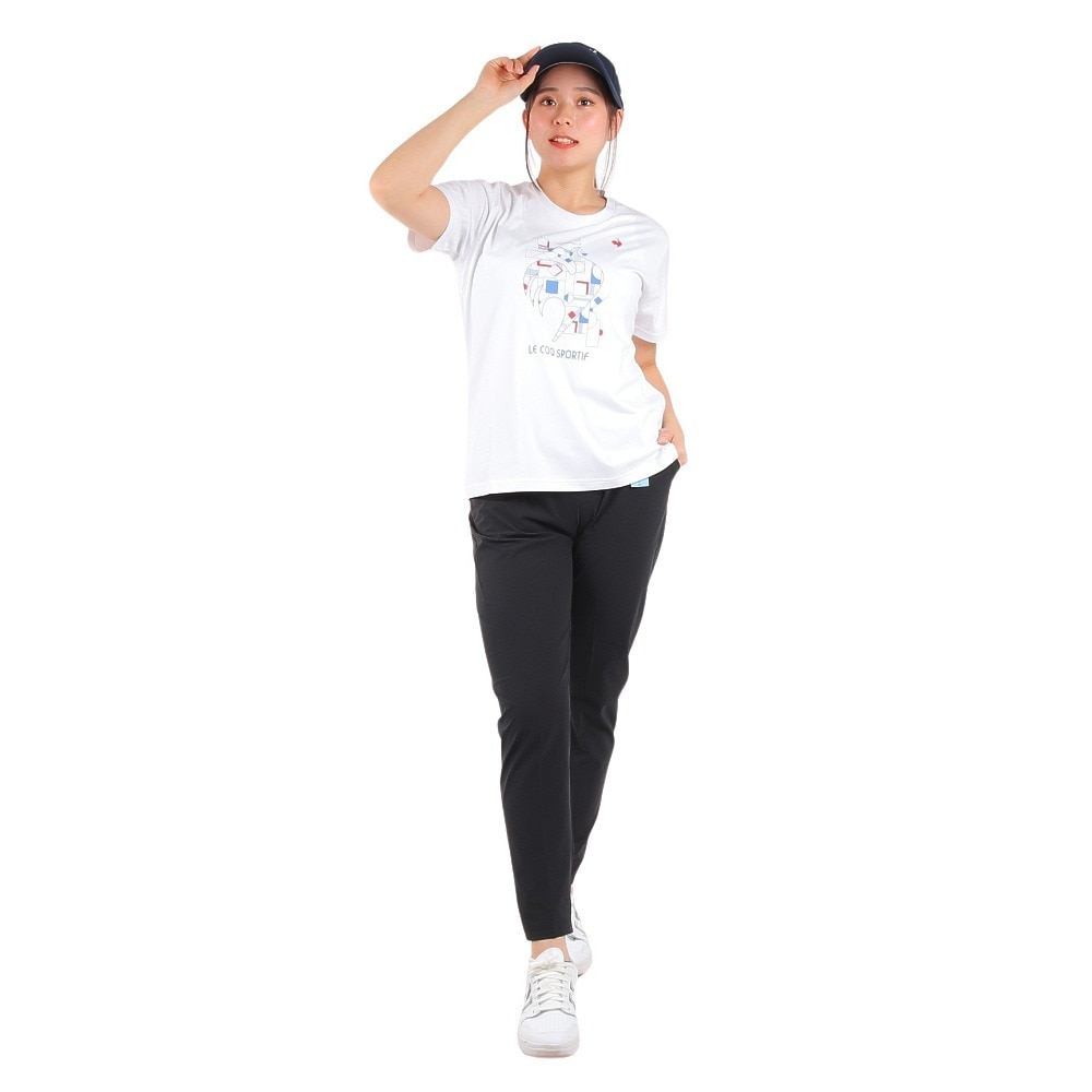 ルコックスポルティフ（lecoqsportif）（レディース）エアスタイリッシュパンツ ルフフォルム QMWXJD30 BK