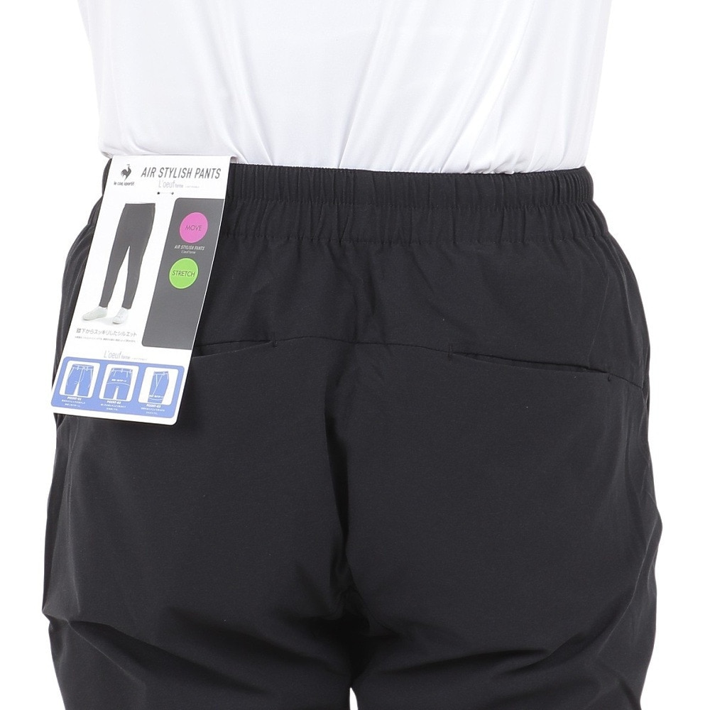 ルコックスポルティフ（lecoqsportif）（レディース）エアスタイリッシュパンツ ルフフォルム QMWXJD30 BK