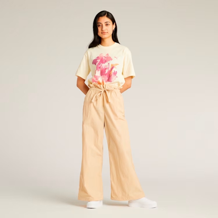プーマ（PUMA）（レディース）サマー ウーブン ワイド パンツ 686913 96 BEG