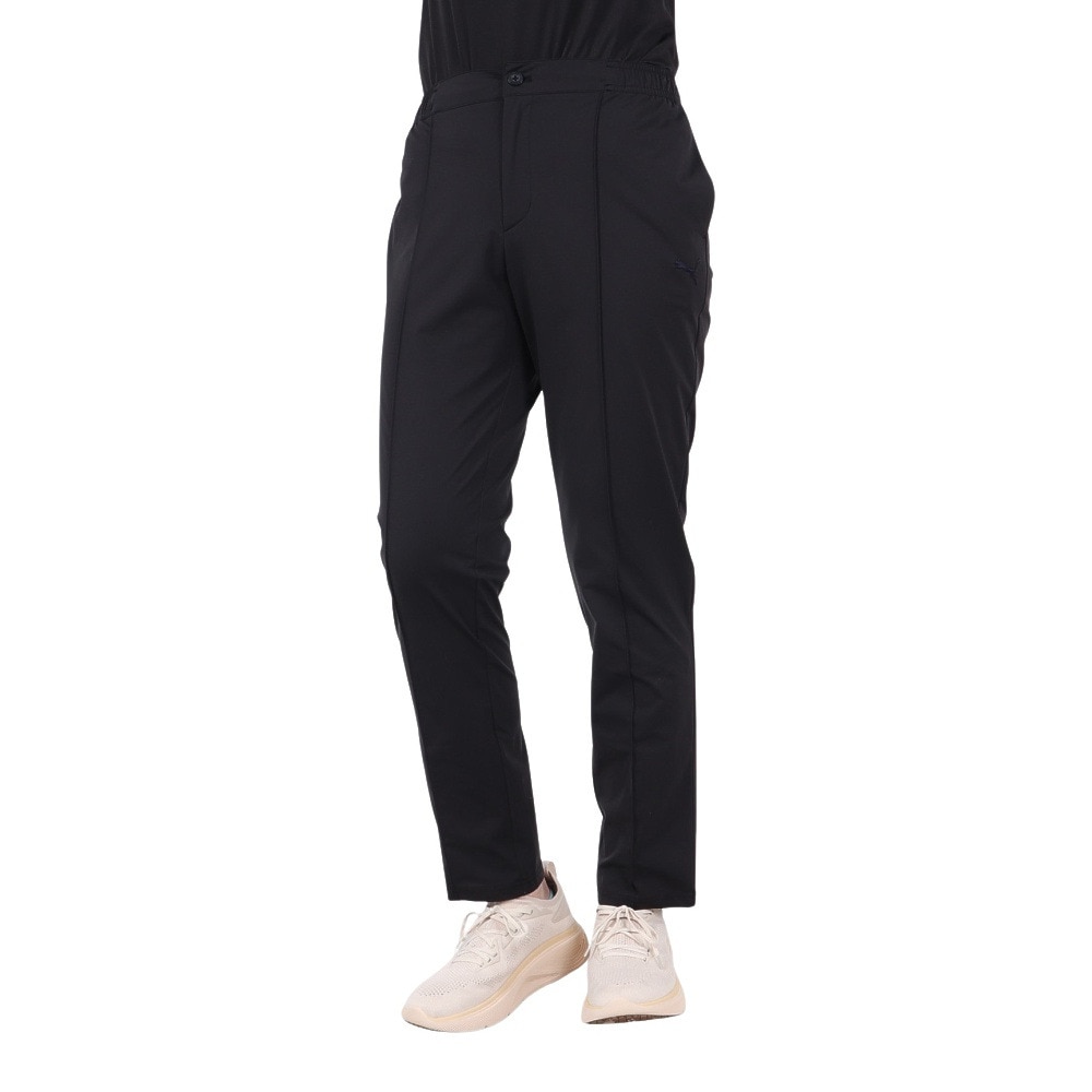プーマ（PUMA）（レディース）ESS ニット ストレートパンツ 686940 01 BLK