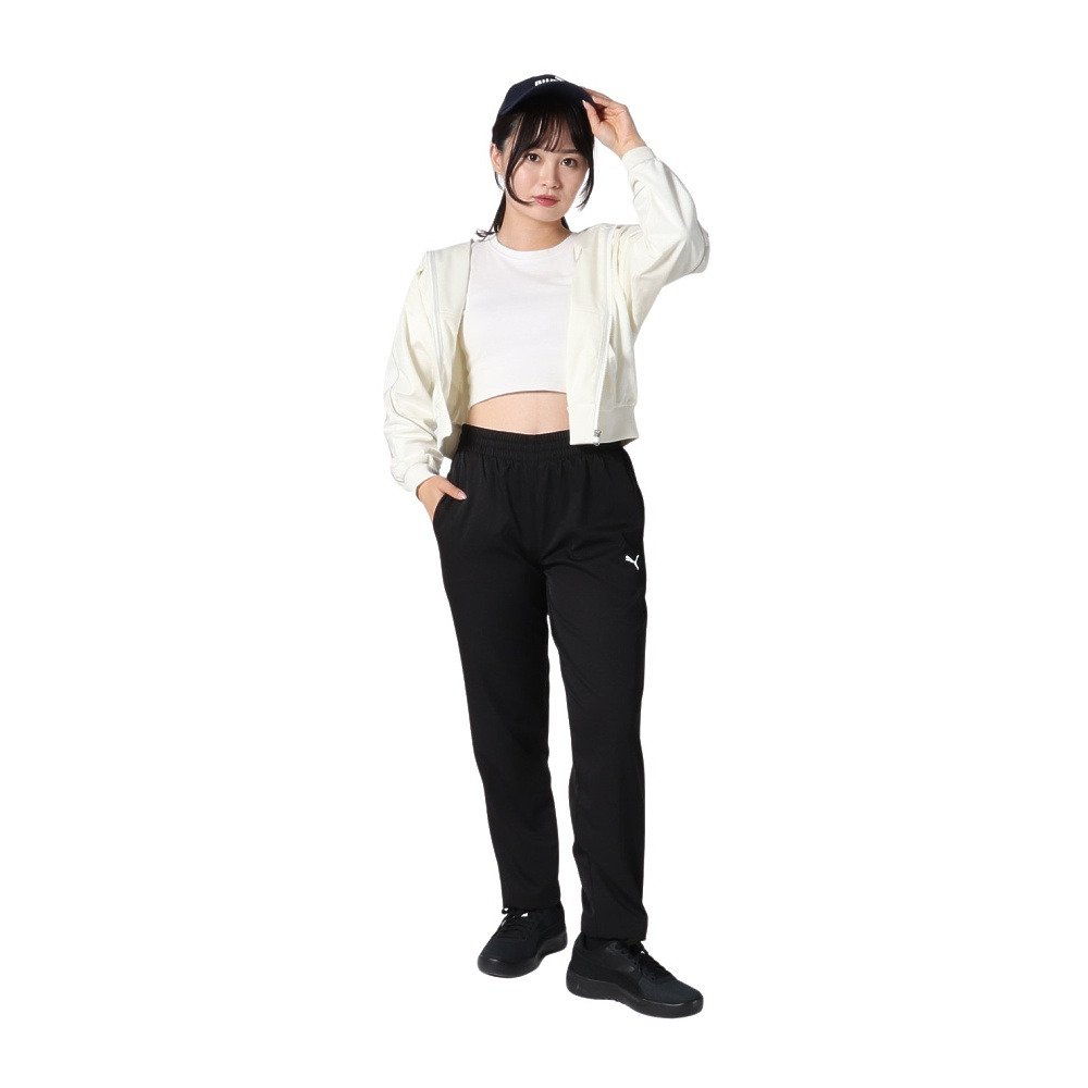 プーマ（PUMA）（レディース）ESS プーマロゴ ポリ ウーブンパンツ