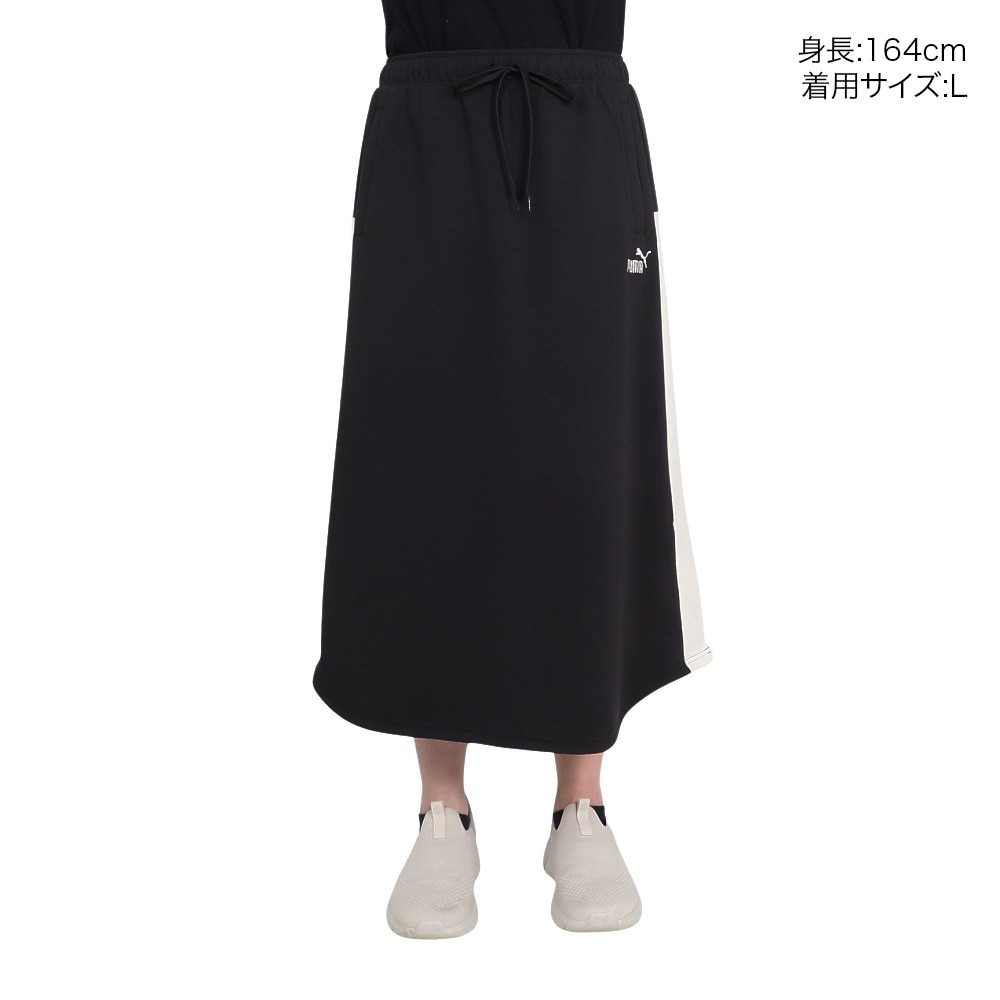 プーマ（PUMA）（レディース）CORE HERITAGE MX ロング スカート 686886 01 BLK