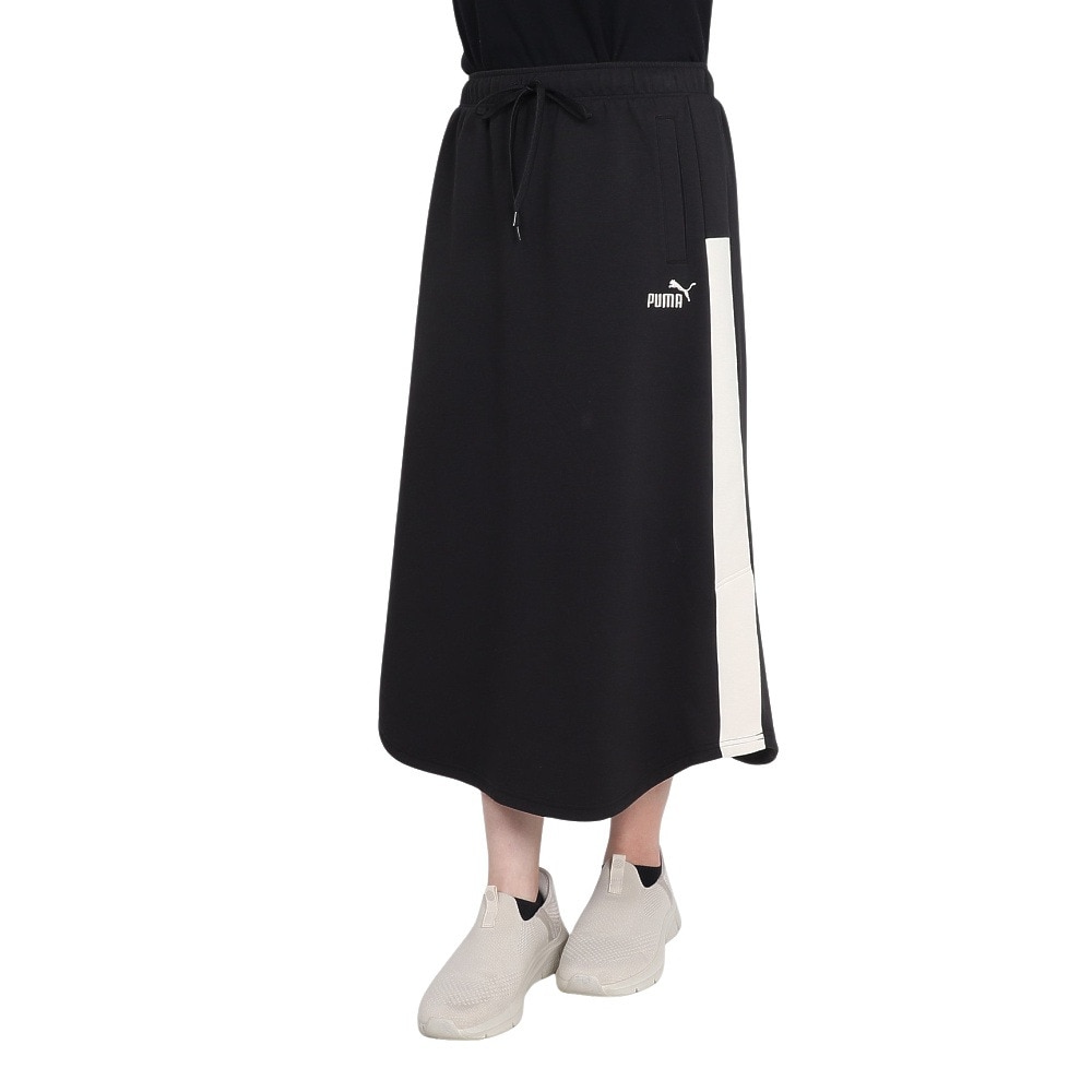 プーマ（PUMA）（レディース）CORE HERITAGE MX ロング スカート 686886 01 BLK