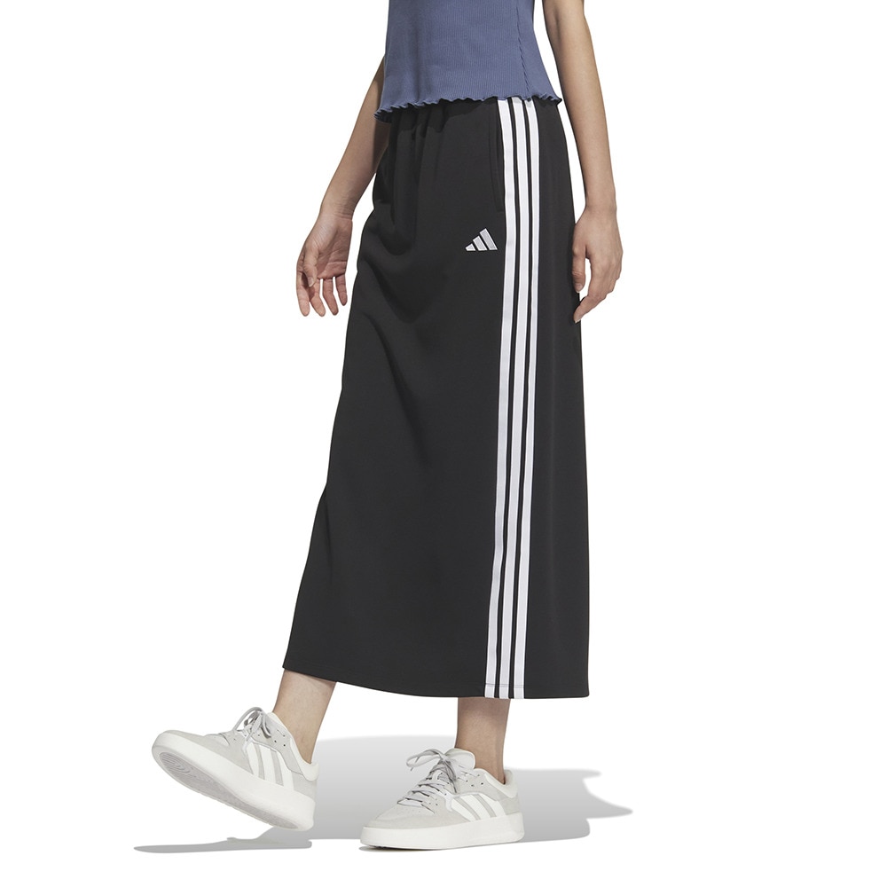 アディダス（adidas）（レディース）スリーストライプス ダブルニット Iライン スカート KRC75-JL5108