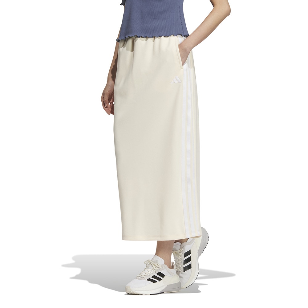 アディダス（adidas）（レディース）スリーストライプス ダブルニット Iライン スカート KRC75-JL5109