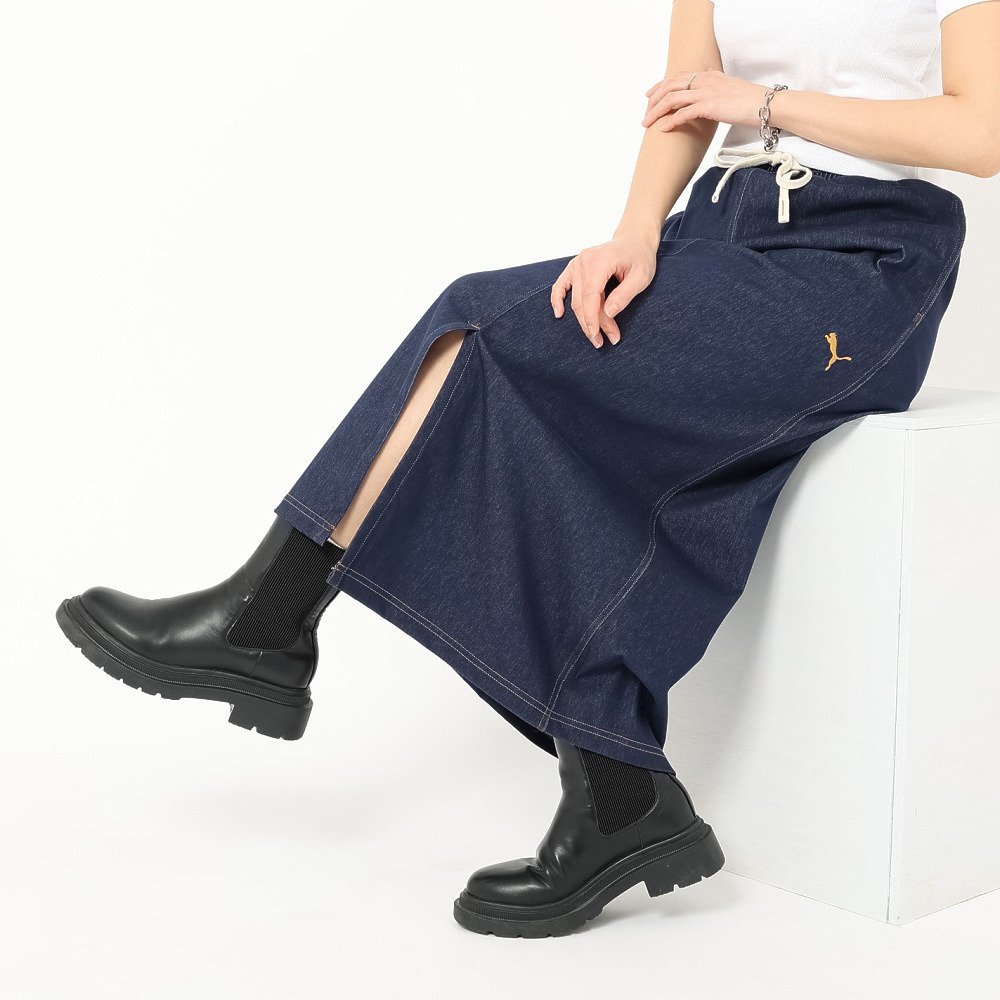 プーマ（PUMA）（レディース）エレベーテッド デニムライク スカート