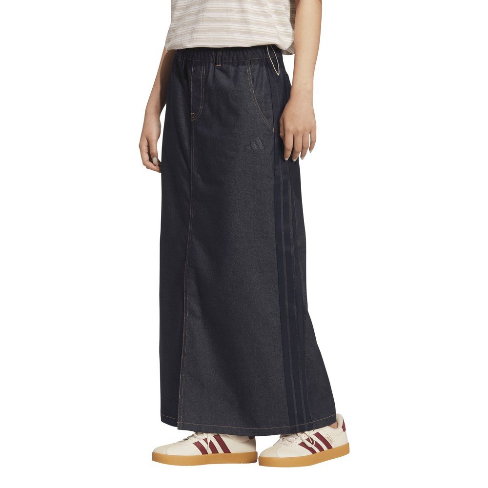 アディダス（adidas）（レディース）スタジアム クローム デニム ルーズフィット スカート DK592-KF8216