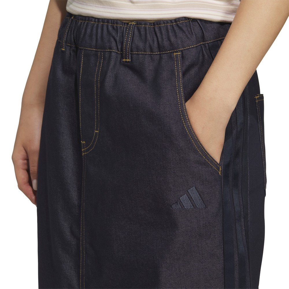 アディダス（adidas）（レディース）スタジアム クローム デニム ルーズフィット スカート DK592-KF8216