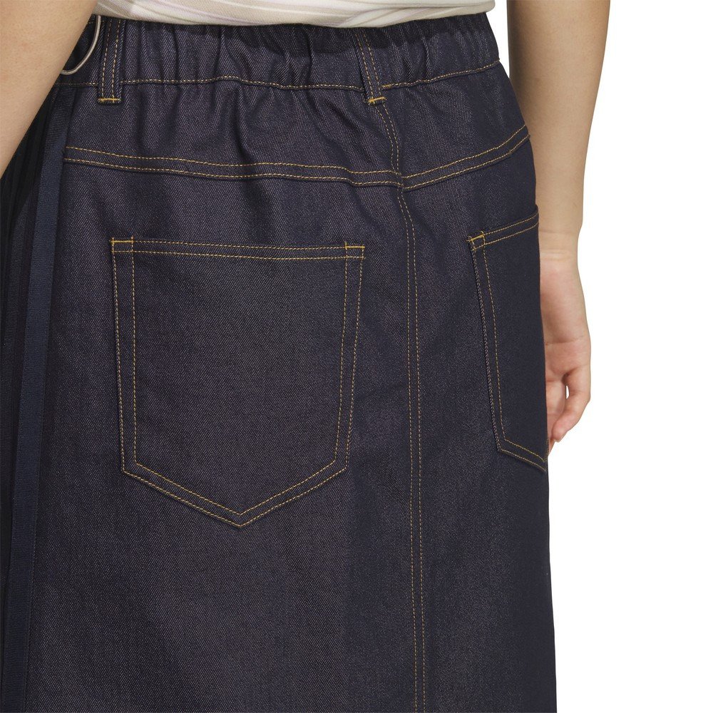 アディダス（adidas）（レディース）スタジアム クローム デニム ルーズフィット スカート DK592-KF8216