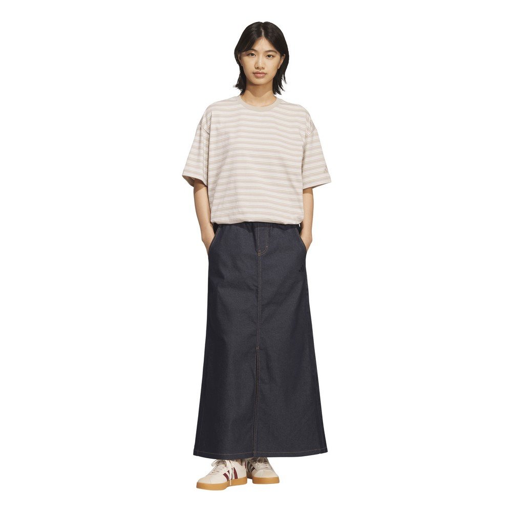 アディダス（adidas）（レディース）スタジアム クローム デニム ルーズフィット スカート DK592-KF8216