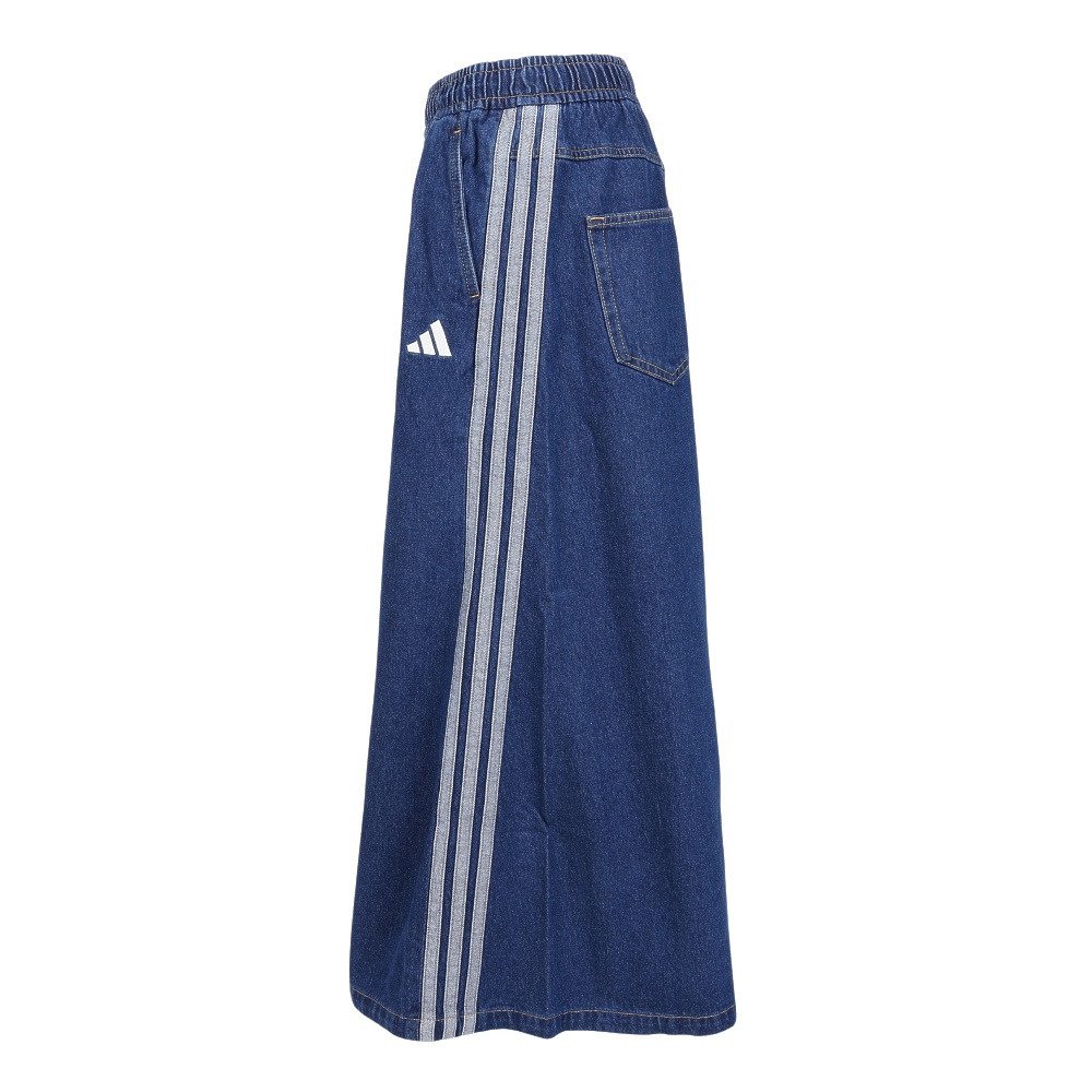 アディダス（adidas）（レディース）スタジアム ウォッシュ デニム ルーズフィット スカート L6740-KV0621
