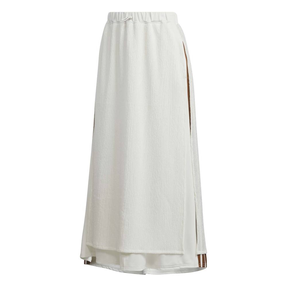 新品 アディダス セットアップ 中綿 スカート 秋冬 モックネック ホワイト アディダス（adidas）（レディース）WLUXCAシアーレイヤードスカート