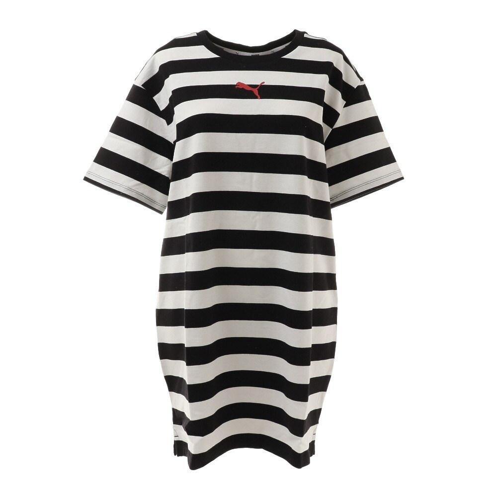  SUMMER STRIPES AOP ドレス 845867 01 BLK
