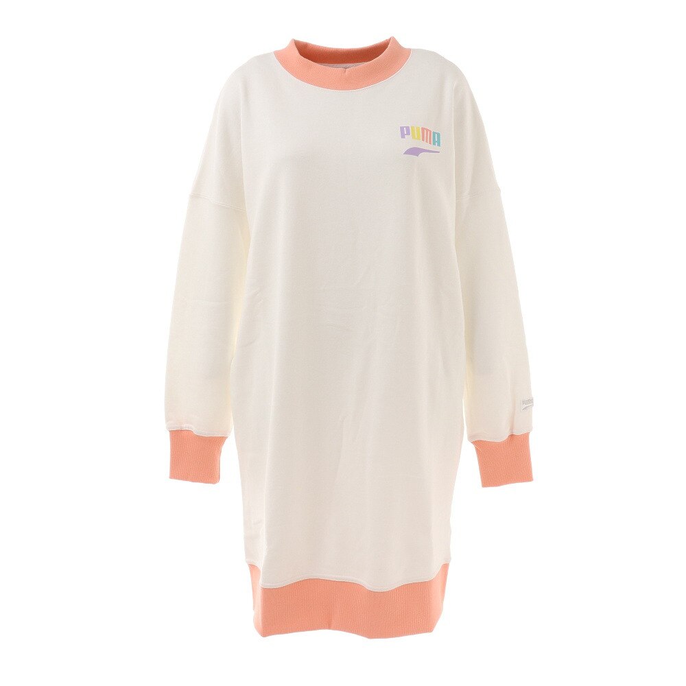  DOWNTOWNクルースウェットドレス 530845 02 WHT