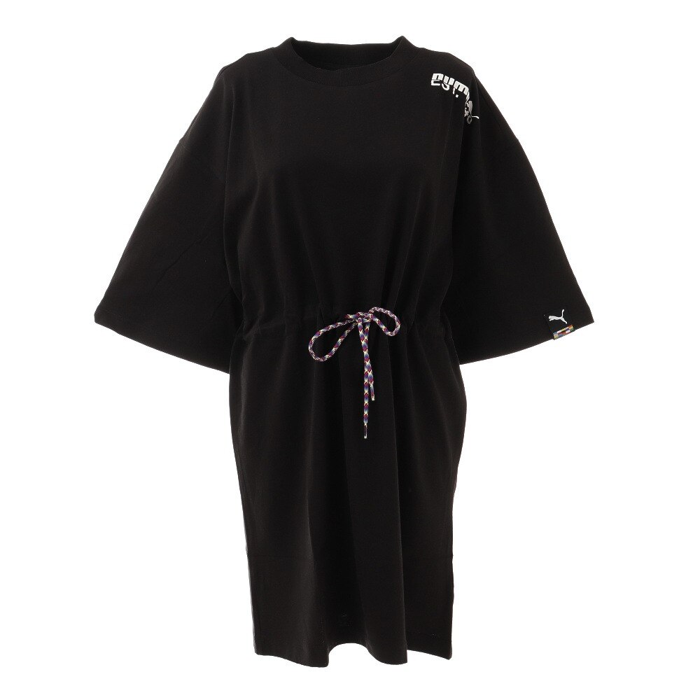  Tシャツ ドレス 599704 01 BLK