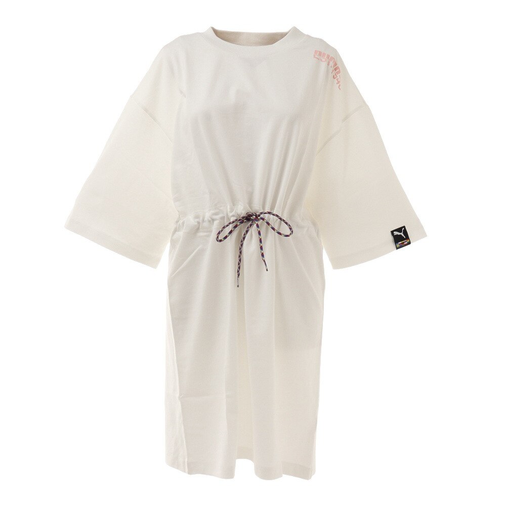  Tシャツ ドレス 599704 02 WHT