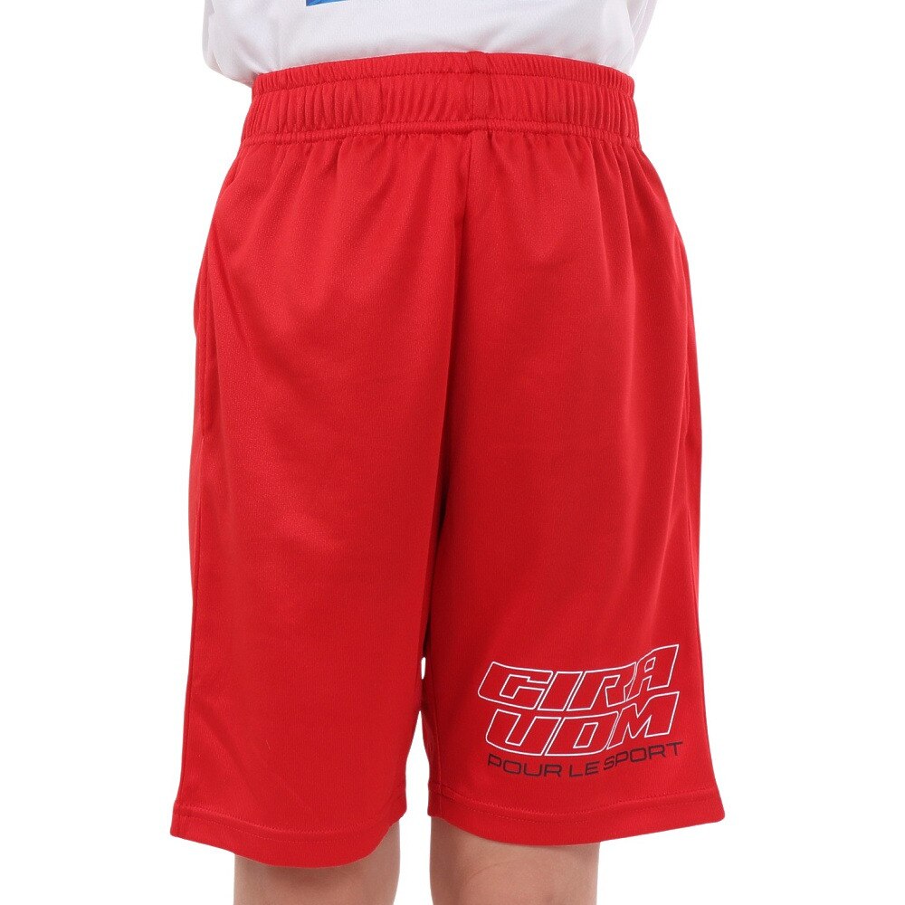 ジローム（GIRAUDM）（キッズ）ドライプラス メッシュハーフパンツ PT4S0089-TR868-GRES RED