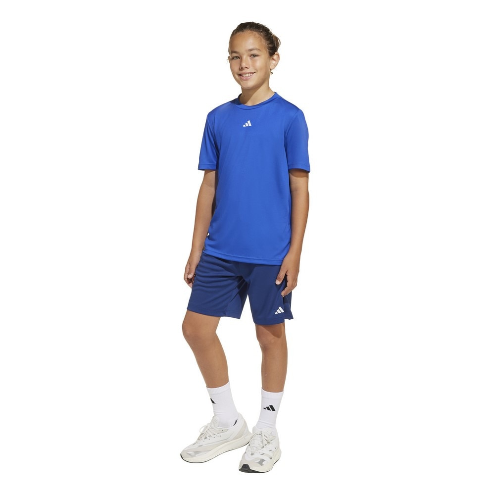 アディダス（adidas）（キッズ）ジュニア トレイン エッセンシャルズ ロゴ レギュラーフィット ショーツ JTH39-JJ1065