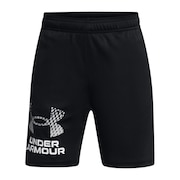 アンダーアーマー（UNDER ARMOUR）（キッズ）短パン ハーフパンツ テック ロゴ ショーツ 吸汗速乾 ストレッチ 1383333 001