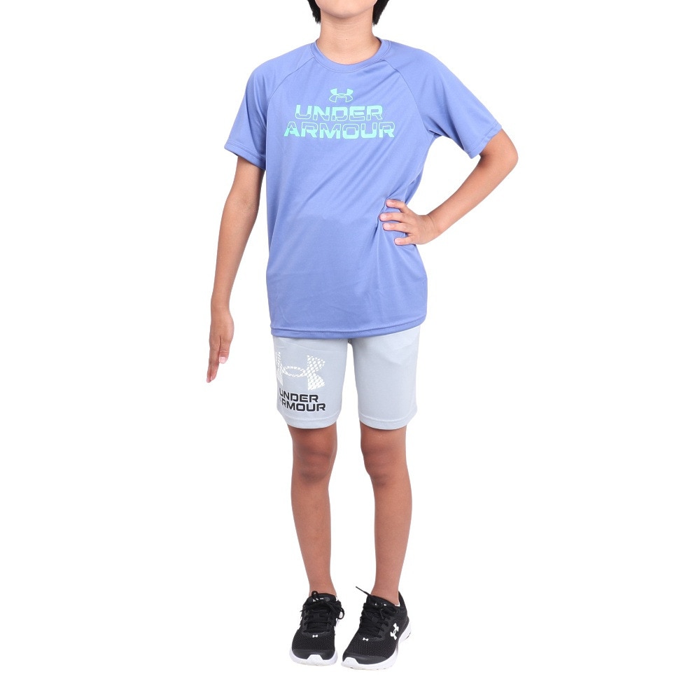 アンダーアーマー（UNDER ARMOUR）（キッズ）短パン ハーフパンツ テック ロゴ ショーツ 1383333 011