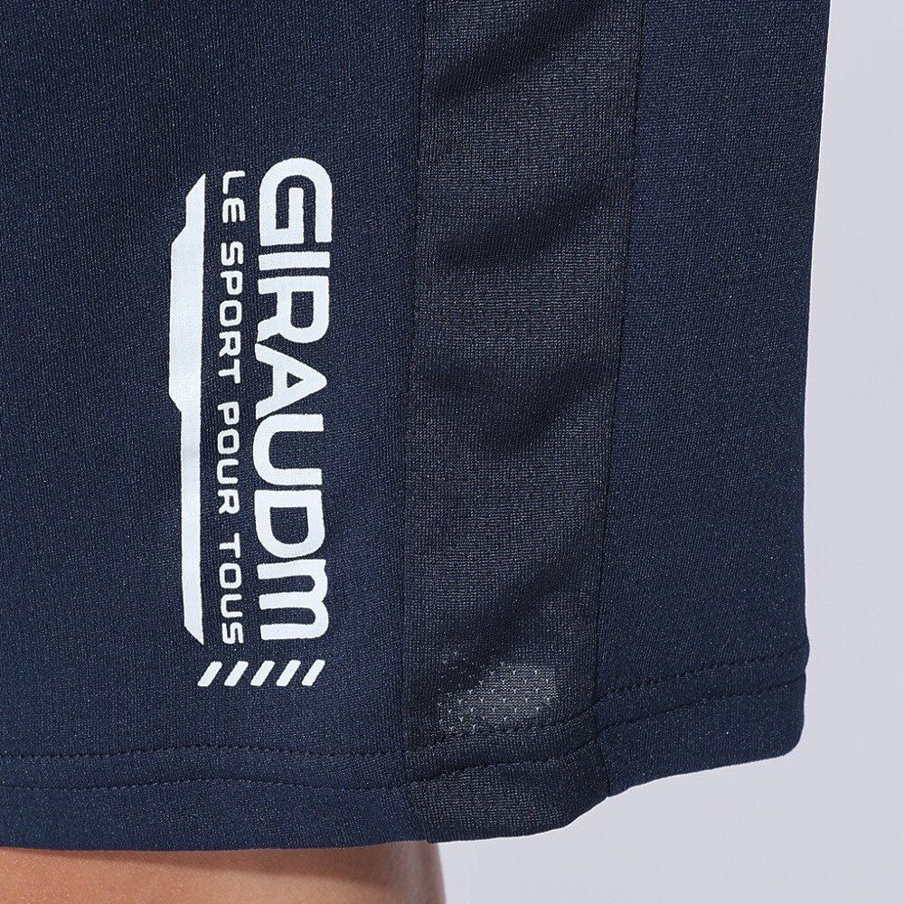 ジローム（GIRAUDM）（キッズ）ジュニア ドライプラスクール SHINE BLOCK メッシュハーフパンツ PT4S0068-TR868-GRSD NVY