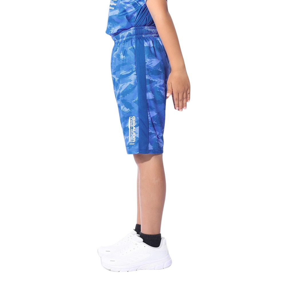 ジローム（GIRAUDM）（キッズ）ジュニア ドライプラスクール SHINE BLOCK メッシュハーフパンツ PT4S0068-TR868-GRSDPT BLU