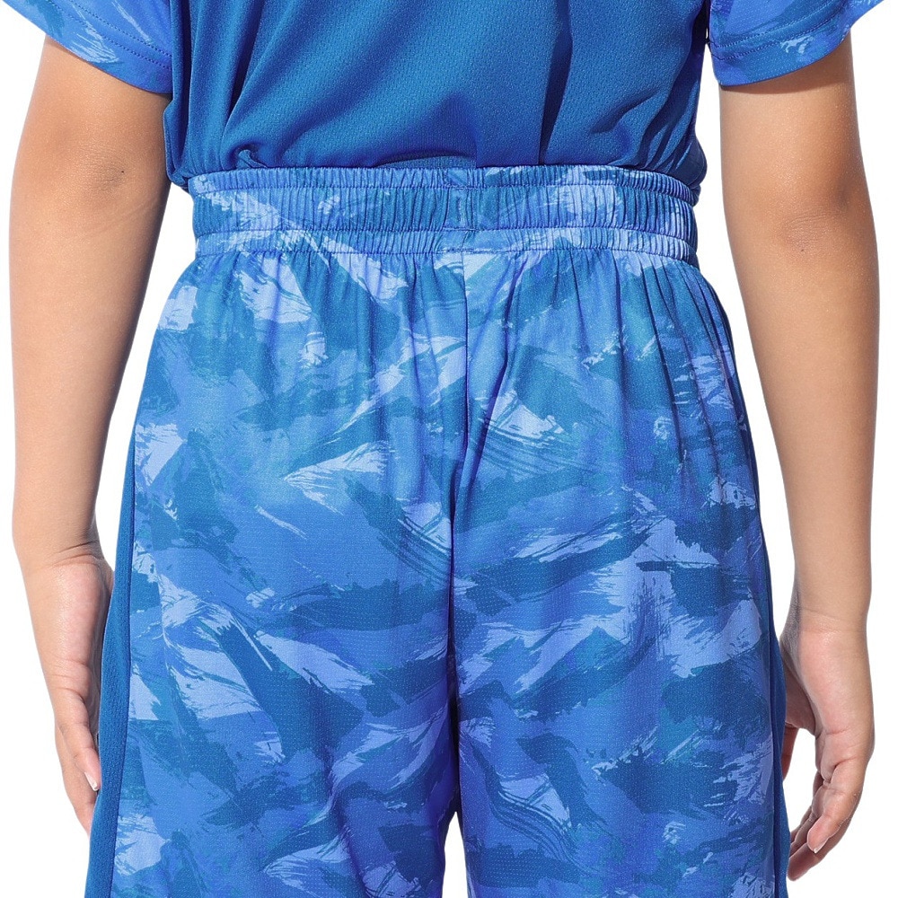 ジローム（GIRAUDM）（キッズ）ジュニア ドライプラスクール SHINE BLOCK メッシュハーフパンツ PT4S0068-TR868-GRSDPT BLU