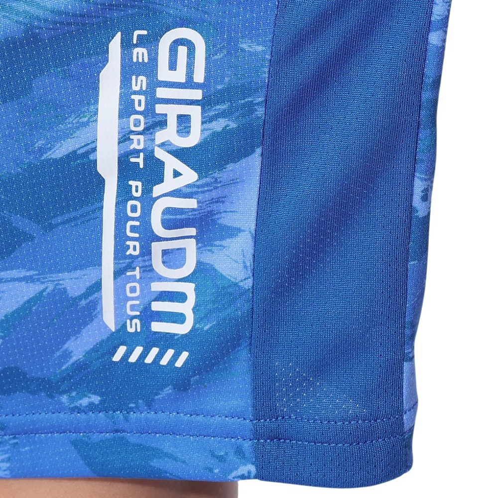 ジローム（GIRAUDM）（キッズ）ジュニア ドライプラスクール SHINE BLOCK メッシュハーフパンツ PT4S0068-TR868-GRSDPT BLU