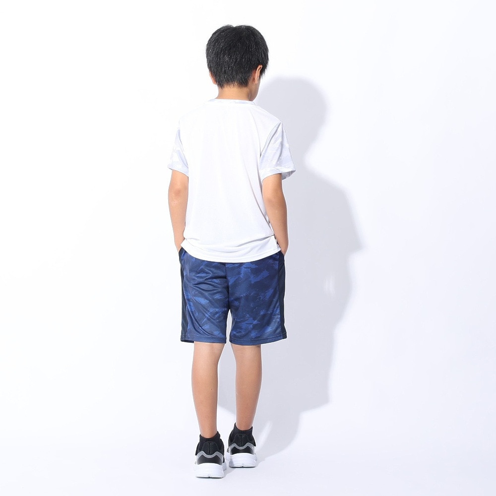 ジローム（GIRAUDM）（キッズ）ジュニア ドライプラスクール SHINE BLOCK メッシュハーフパンツ PT4S0068-TR868-GRSDPT NVY