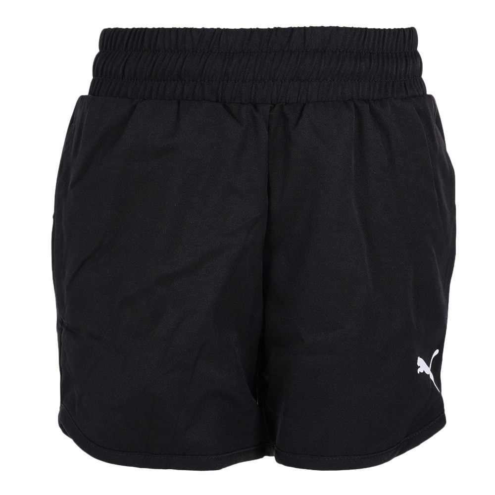 プーマ（PUMA）（キッズ）短パン ショートパンツ ESS アクティブ ショーツ 589037 01 BLK  給水速乾 ブラック 黒