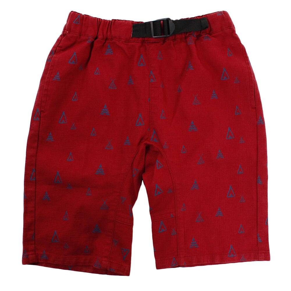  ショートパンツ ハーフパンツ プリペラ柄 クライミング布帛パンツ 868Q8XA5726 RED オンライン価格