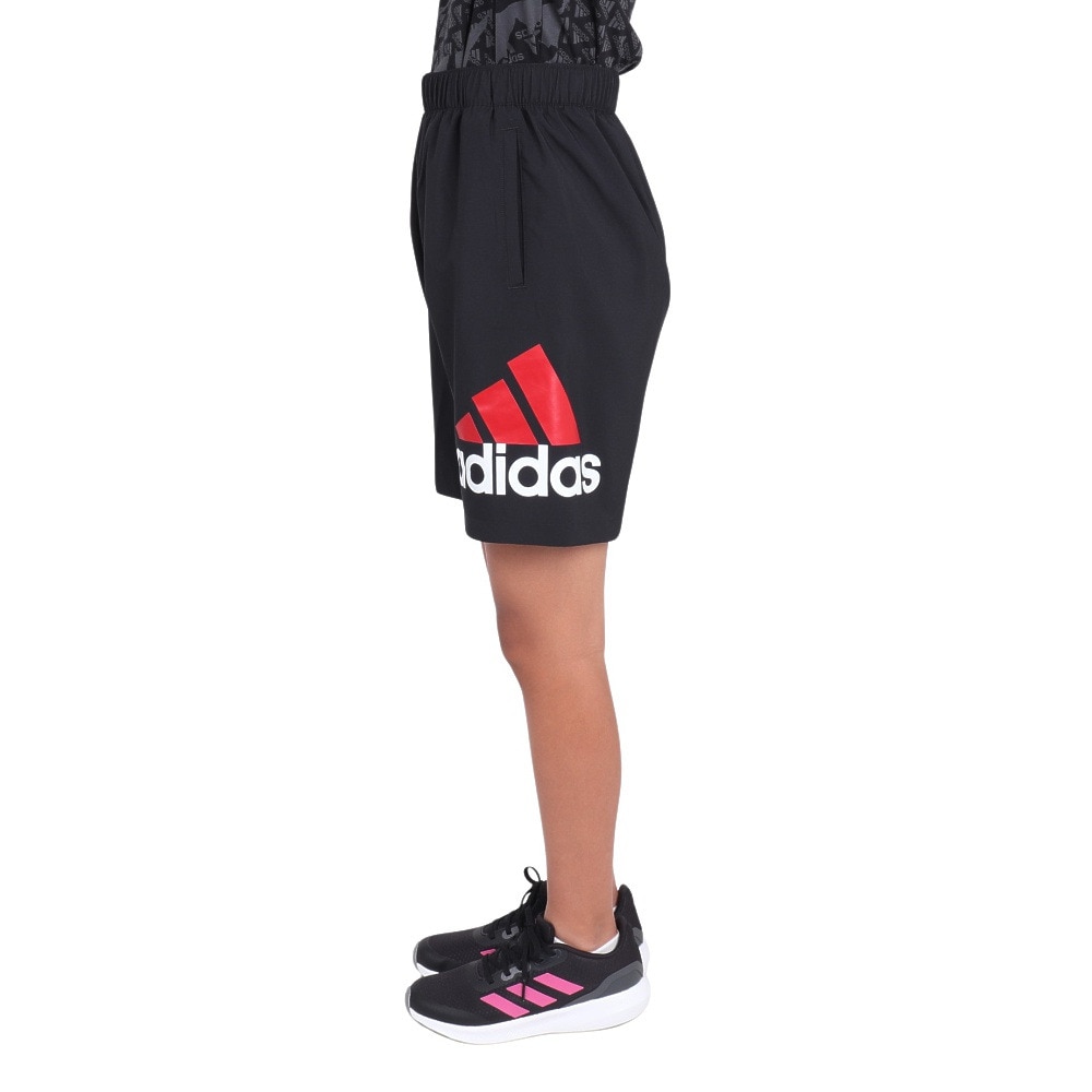 アディダス（adidas）（キッズ）エッセンシャルズ バッジオブスポーツ ルーズフィット 8インチ ウーブンショーツ キッズ JSY46-IS5187