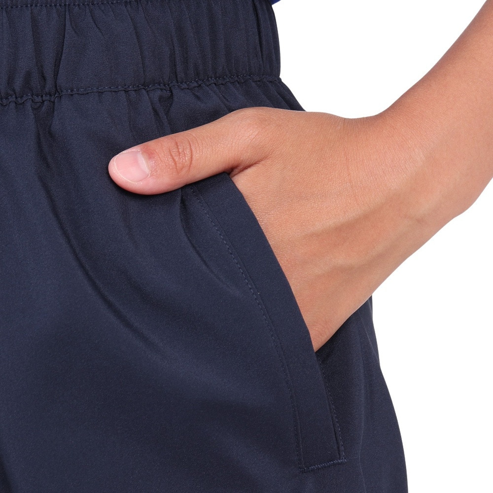 アディダス（adidas）（キッズ）パンツ　ハーフパンツ 吸湿性 ネイビー ルーズフィット 8インチ ウーブンショーツ キッズ JSY46-IS5188