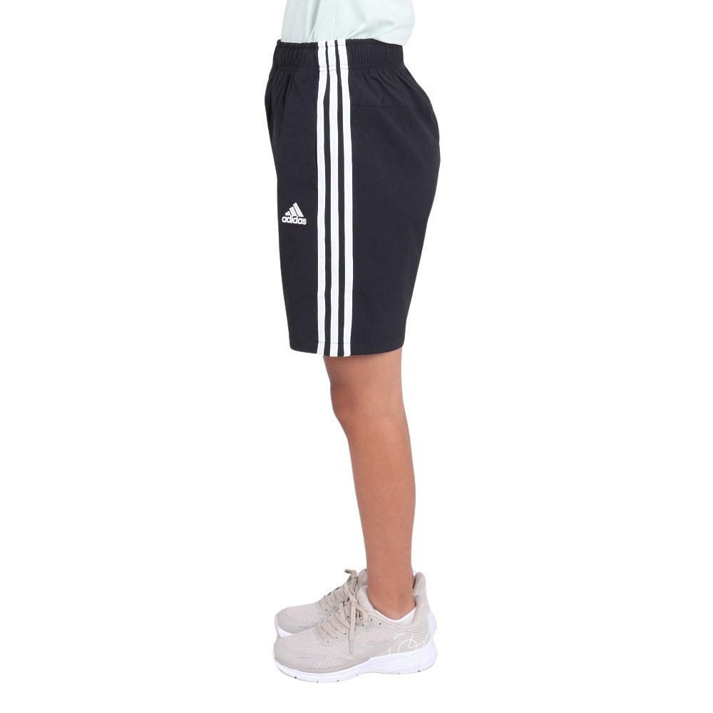 アディダス（adidas）（キッズ）エッセンシャルズプラス ルーズフィット スリーストライプス ウーブンショーツ キッズ KWF37-JE1737