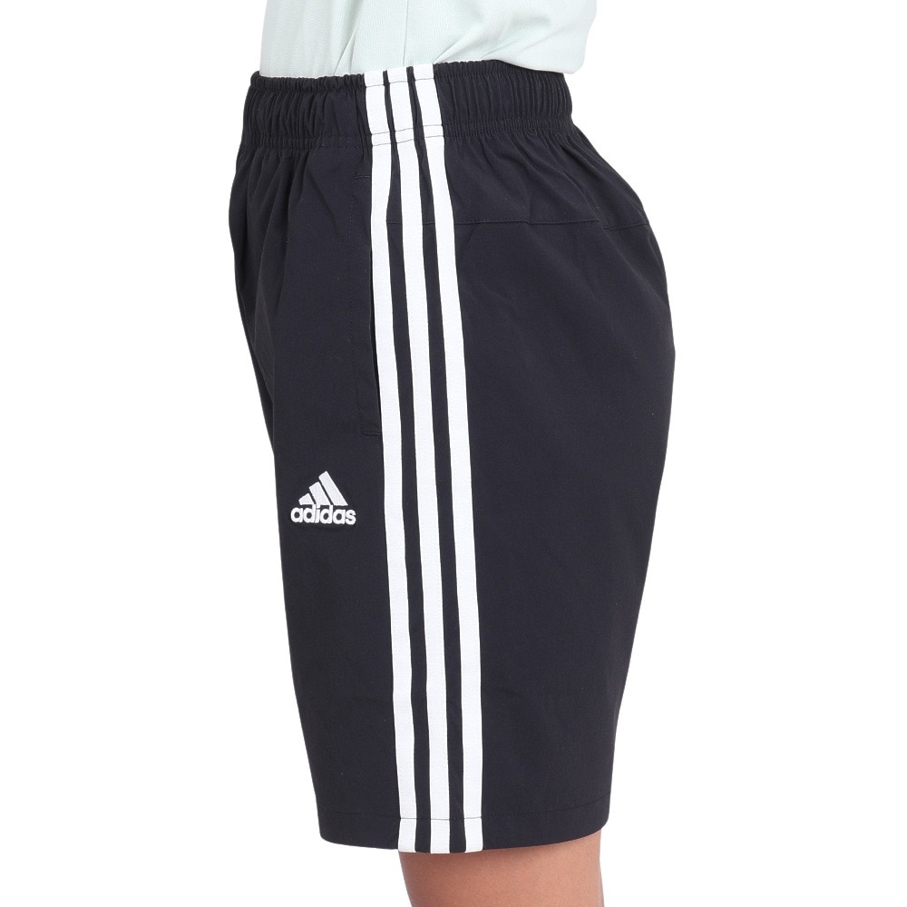 アディダス（adidas）（キッズ）エッセンシャルズプラス ルーズフィット スリーストライプス ウーブンショーツ キッズ KWF37-JE1737
