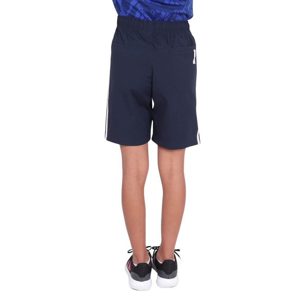 アディダス（adidas）（キッズ）エッセンシャルズプラス ルーズフィット スリーストライプス ウーブンショーツ キッズ KWF37-JE1738