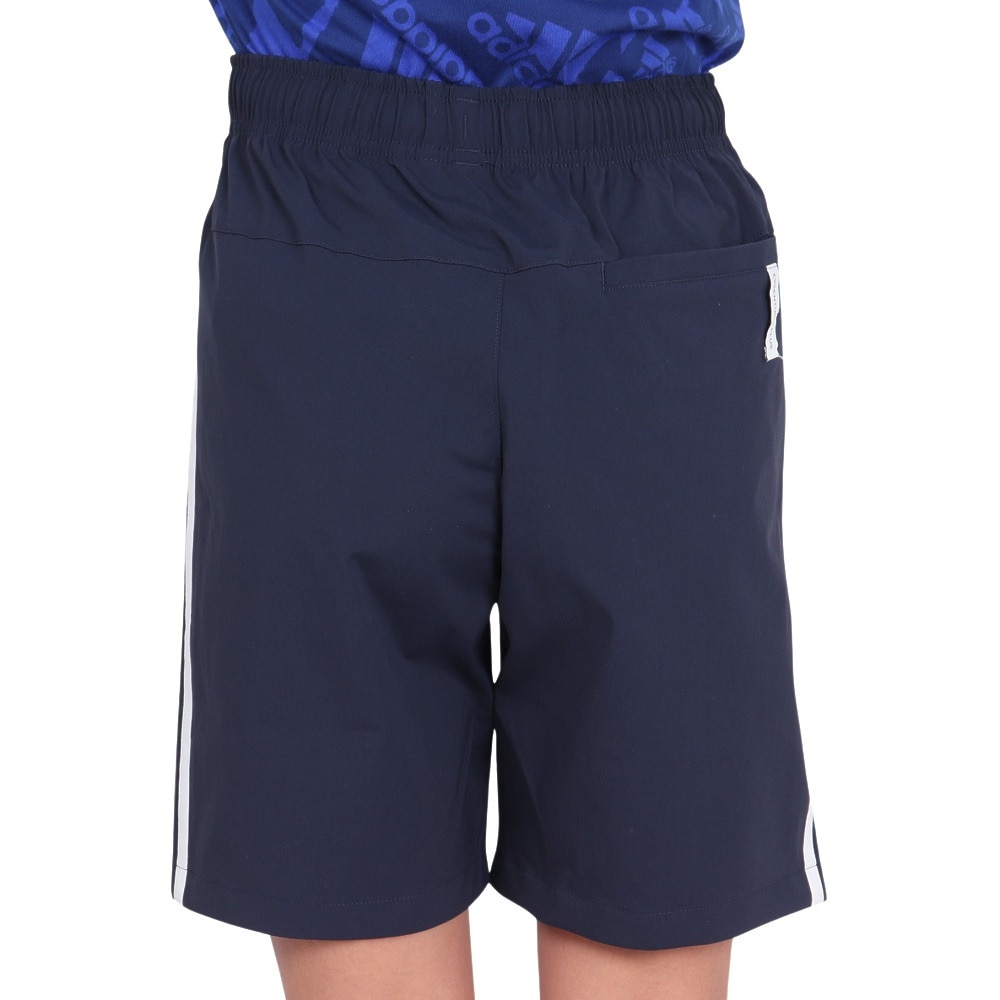 アディダス（adidas）（キッズ）エッセンシャルズプラス ルーズフィット スリーストライプス ウーブンショーツ キッズ KWF37-JE1738