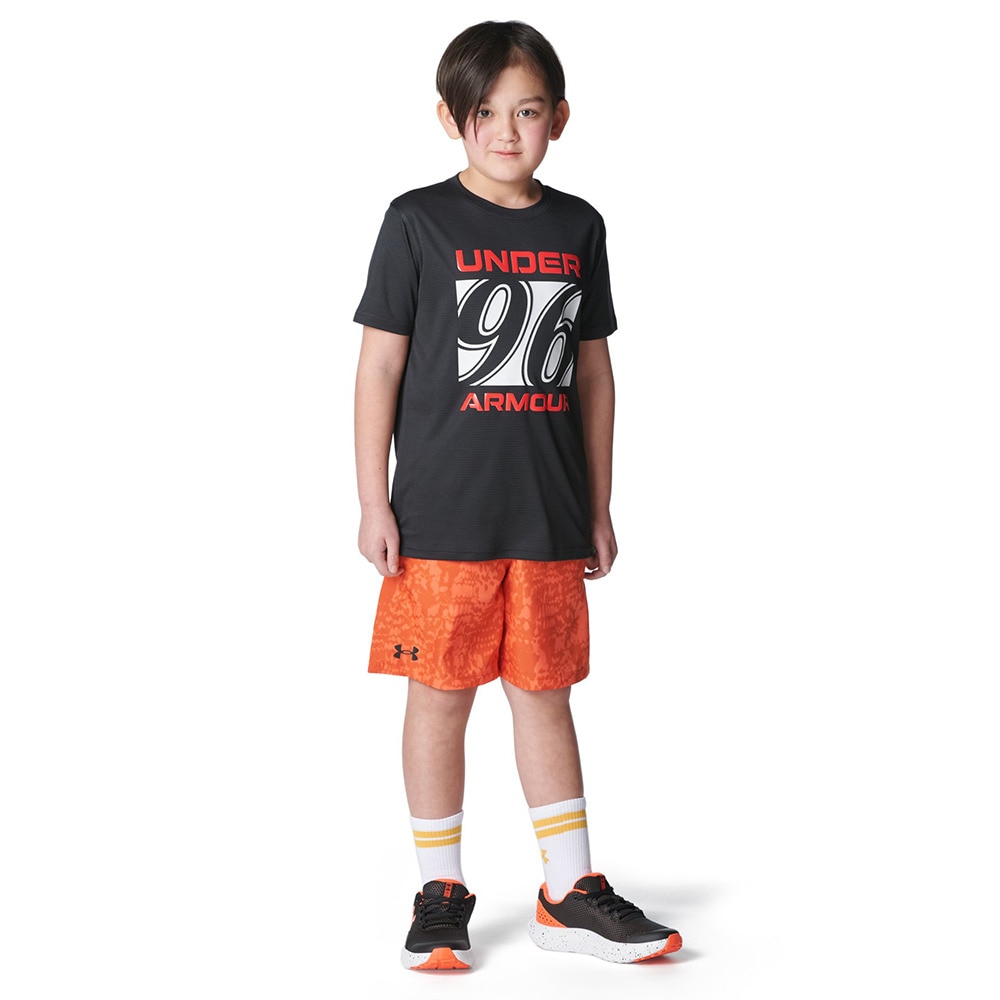 アンダーアーマー（UNDER ARMOUR）（キッズ）ジュニア テック ウーブン プリント ショーツ 1377263 847