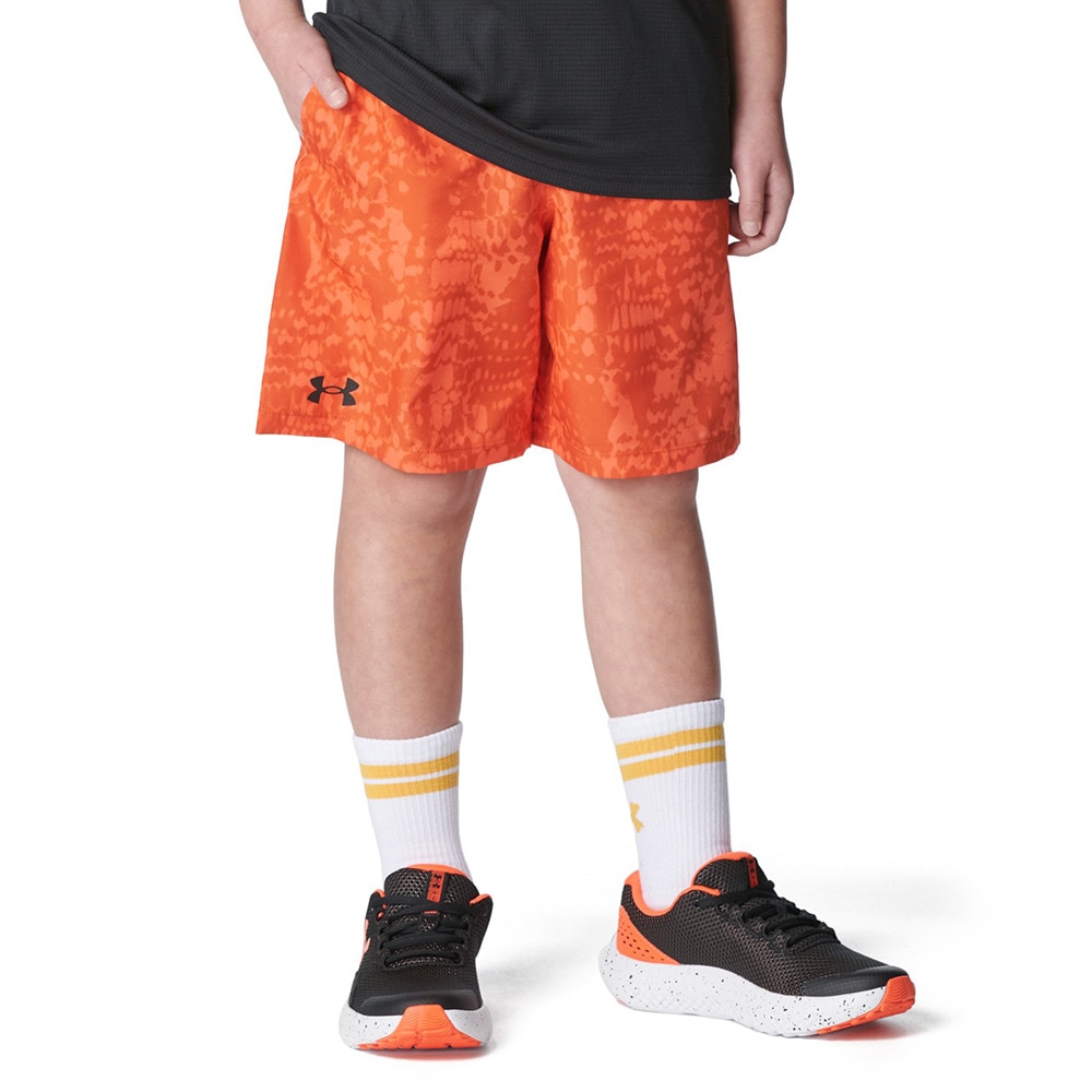 アンダーアーマー（UNDER ARMOUR）（キッズ）ジュニア テック ウーブン プリント ショーツ 1377263 847