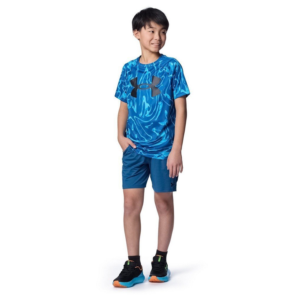 ジュニア テック ベント プリント ブロック ショーツ 6012345 498 4