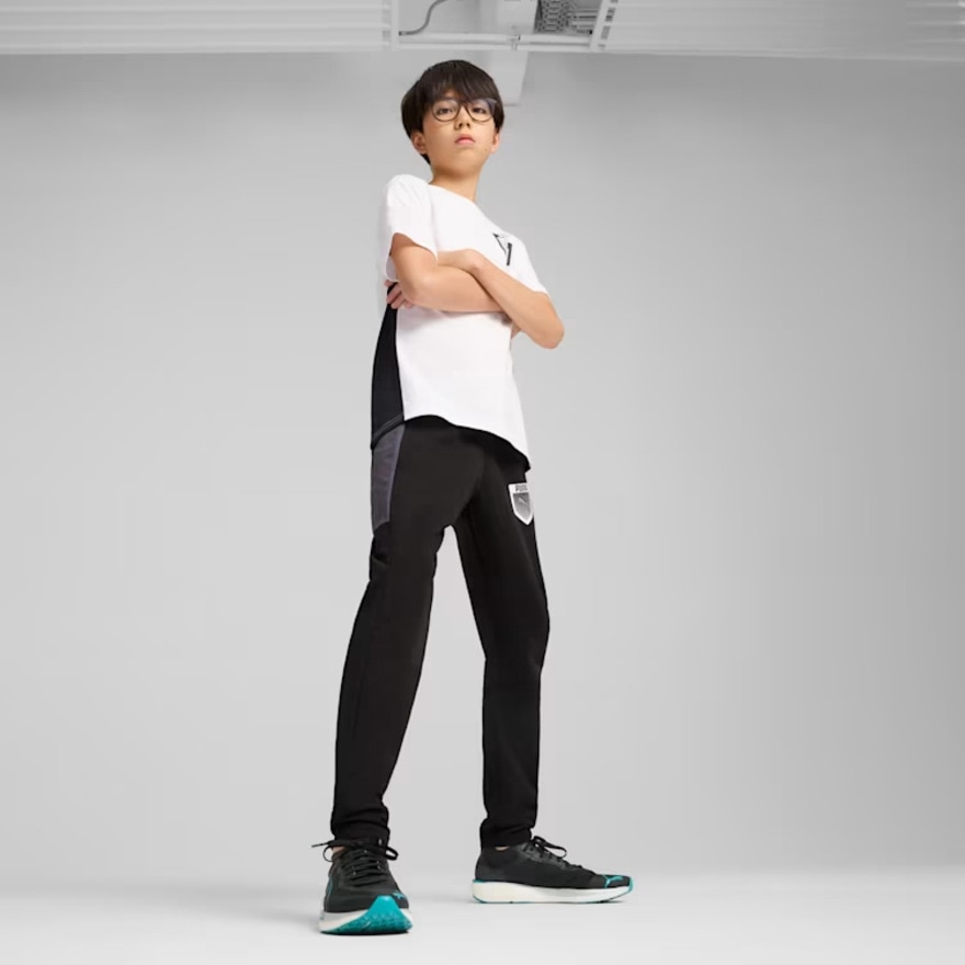 プーマ（PUMA）（キッズ）ボーイズ アクティブ スポーツ グラフィック パンツ 687743 01 BLK