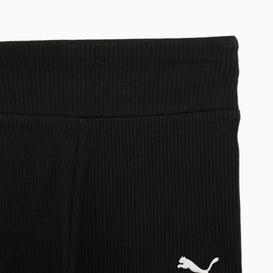 プーマ（PUMA）（キッズ）ジュニア ESS エレベーテッド ハイウェスト ストレートレッグ リブパンツ 694246 01 BLK