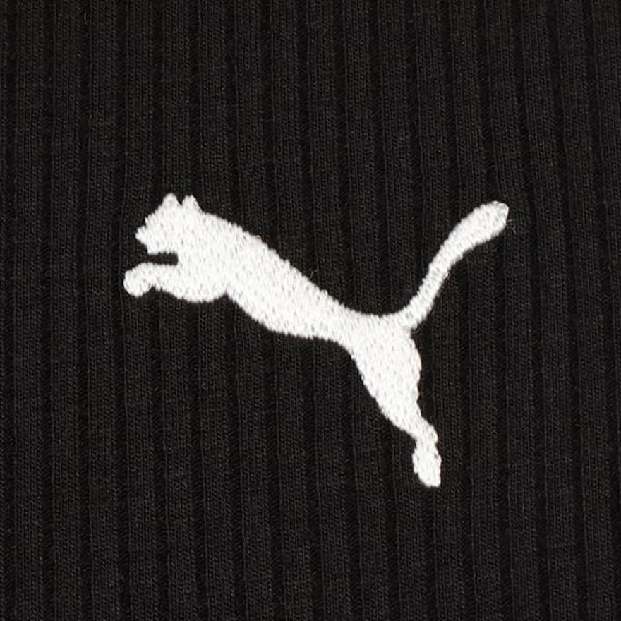 プーマ（PUMA）（キッズ）ジュニア ESS エレベーテッド ハイウェスト ストレートレッグ リブパンツ 694246 01 BLK