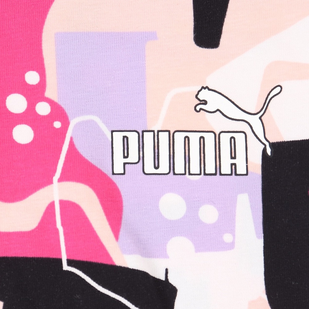 プーマ（PUMA）（キッズ）ガールズ ESS+ ストリートアート AOP レギンス 675761 64 ROS