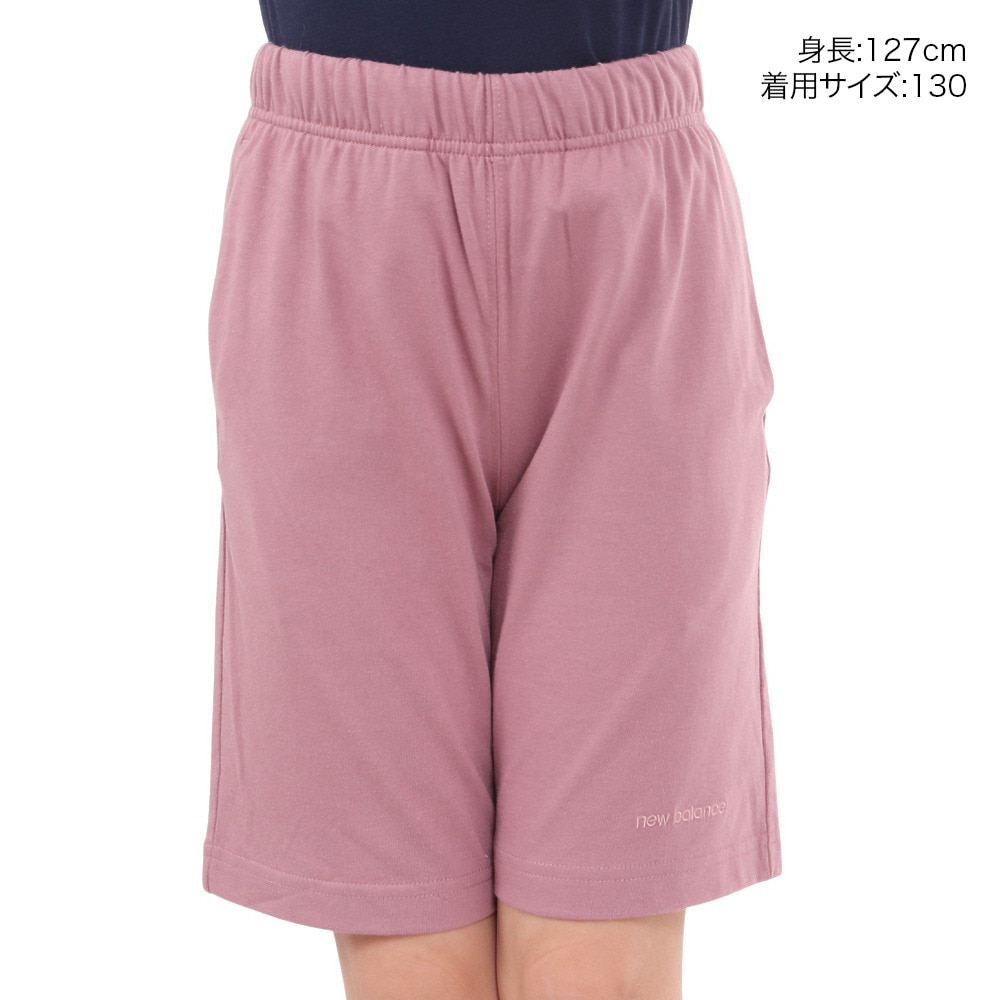 ニューバランス（new balance）（キッズ）吸水速乾 Linear logo ニットショーツ ABS45064RSE