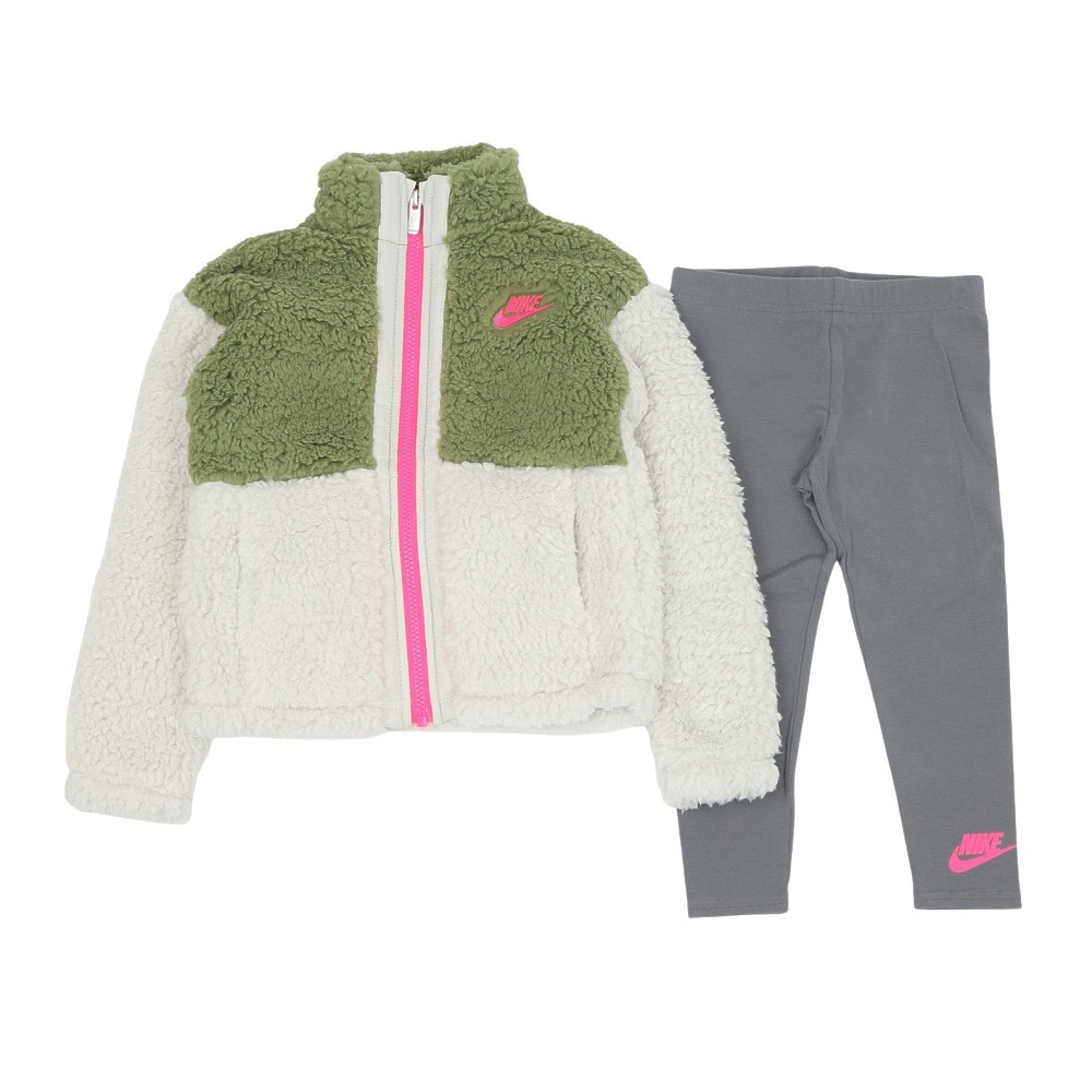 ナイキ（NIKE）（キッズ）シェルパフルジップ ジャケット レギンス 上下セット 36K290-M19