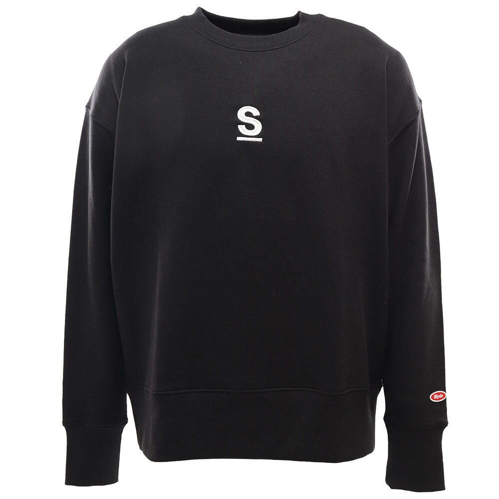  Sロゴ スウェット クルーネック sl202002101-BLK オンライン価格