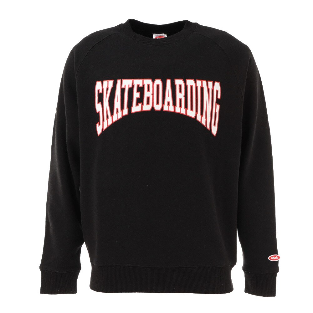SKATE ロゴクルースウェット sl2020aw006-black オンライン価格